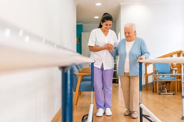 Sala de fisioterapia y podología del centro de día Bo-Lar en Vigo